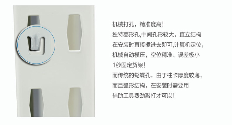 中型蝴蝶孔货架,中型菱形孔货架,中型仓储货架,中型货架